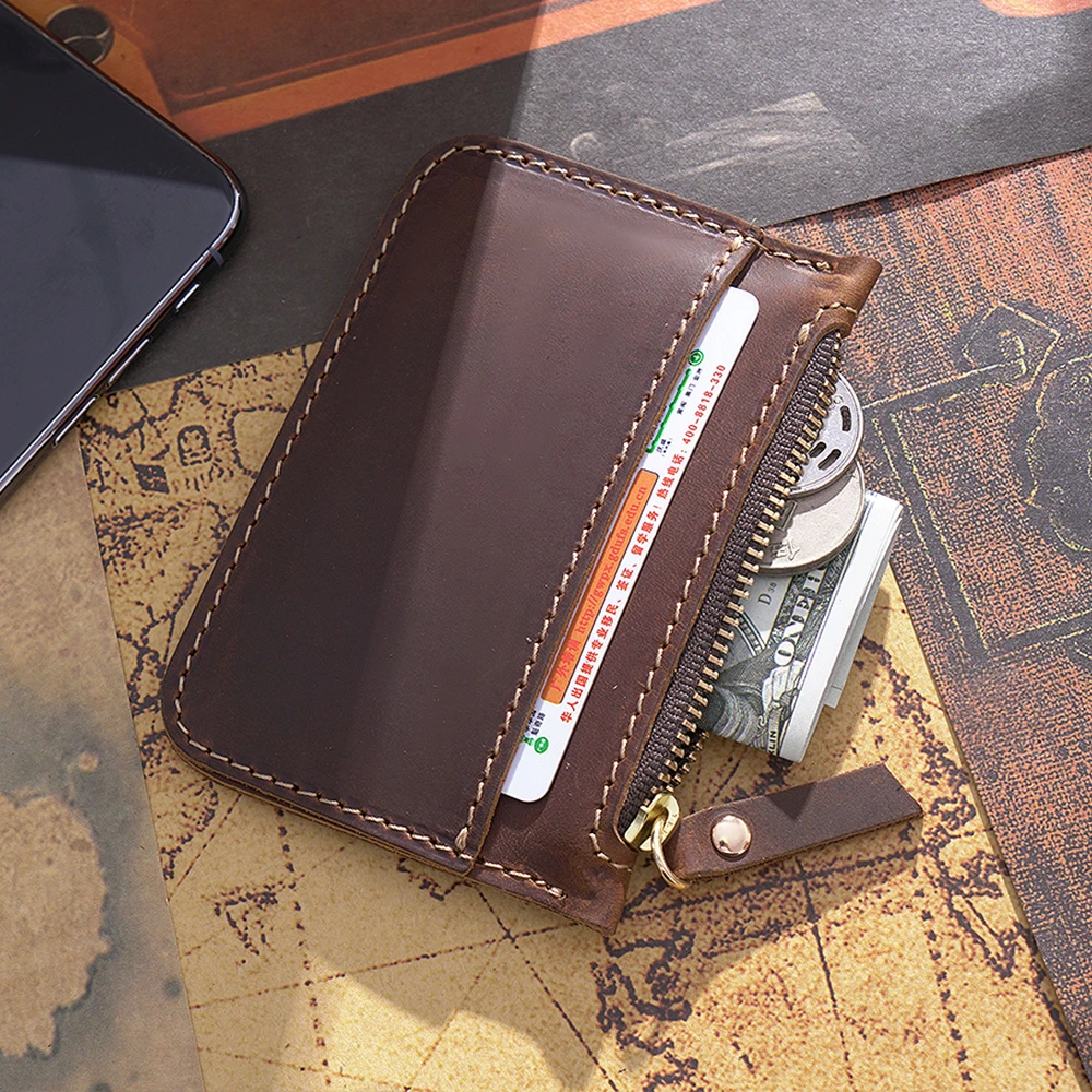 100% Genuine Leather Coin Purse Card Holder Small Wallet Mini Zipper Bag Money Pocket Wallets Card Holder
100% Genuine Leather Coin Purse Card Holder Small Wallet Mini Zipper Bag Money Pocket Wallets Card Holder