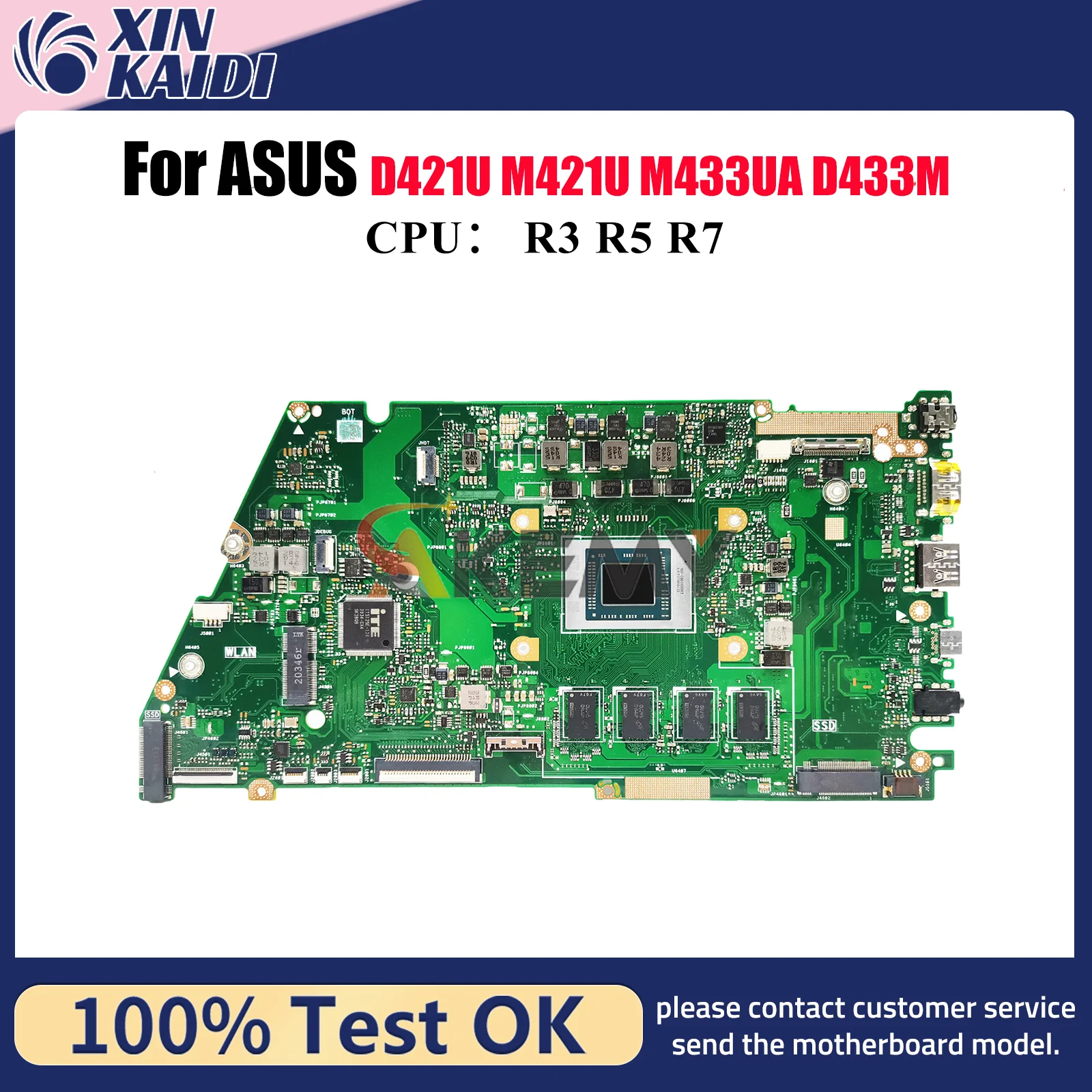 X421UA Laptop Motherboard For ASUS VivoBook M421U M433UA D421U X421UAY X421UA X421U D433M Notebook Mainboard With R3 R5 R7 CPU
X421UA Laptop Motherboard For ASUS VivoBook M421U M433UA D421U X421UAY X421UA X421U D433M Notebook Mainboard With R3 R5 R7 CPU