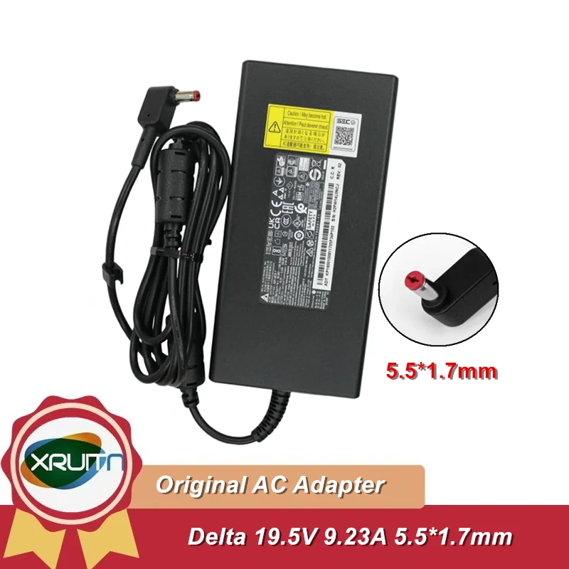 Оригинальный адаптер переменного тока DELTA ADP-180TB F, 180 Вт, 19,5 В, 9,23 А, блок питания H2FW071043K для зарядного устройства для ноутбука серии Acer NITRO 5 AN517-41
Оригинальный адаптер переменного тока DELTA ADP-180TB F, 180 Вт, 19,5 В, 9,23 А, блок питания H2FW071043K для зарядного устройства для ноутбука серии Acer NITRO 5 AN517-41