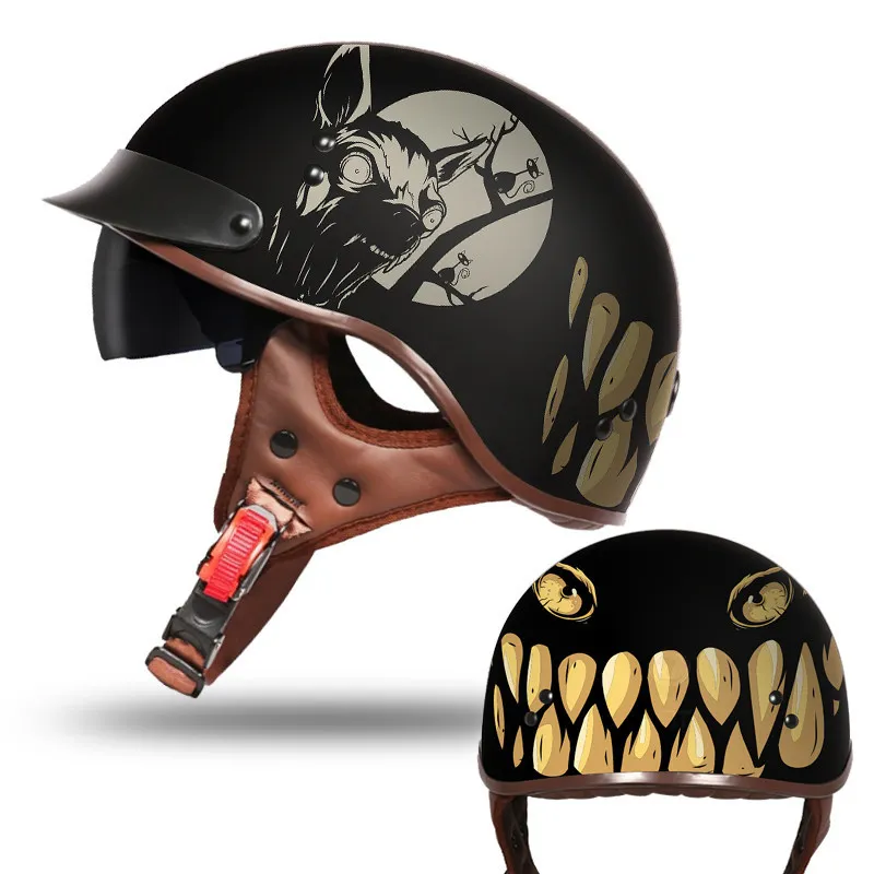 Latest Motorcycle Helmets Personalized Men And Women Chopper Bike Racing Kask Simple Shape Safety Vintage Half Face Abs Material
Latest Motorcycle Helmets Personalized Men And Women Chopper Bike Racing Kask Simple Shape Safety Vintage Half Face Abs Material