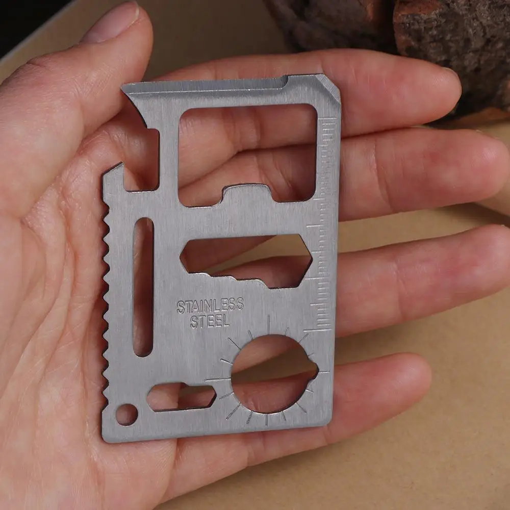 Multipurpose Pocket Tool Multifunction Multifunctional Multi-Tool Camping Tool Card Portable Silver Bottle Survive Gear Card
Multipurpose Pocket Tool Multifunction Multifunctional Multi-Tool Camping Tool Card Portable Silver Bottle Survive Gear Card