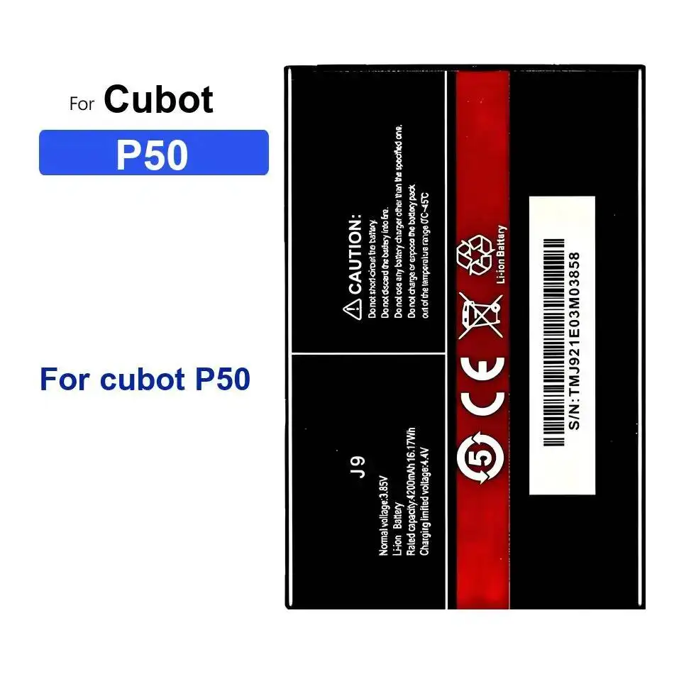 Mobile Phone Battery 4200Mah Environmentally Friendly For Cubot P50 Good Low-Temperature Performance
Mobile Phone Battery 4200Mah Environmentally Friendly For Cubot P50 Good Low-Temperature Performance