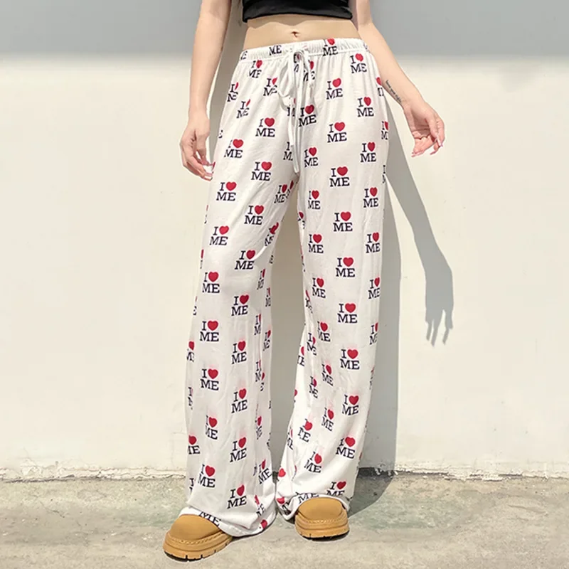 American style spicy girl contrasting letter print loose wide leg pants autumn/winter Y2K retro spicy girl floor length pants
American style spicy girl contrasting letter print loose wide leg pants autumn/winter Y2K retro spicy girl floor length pants