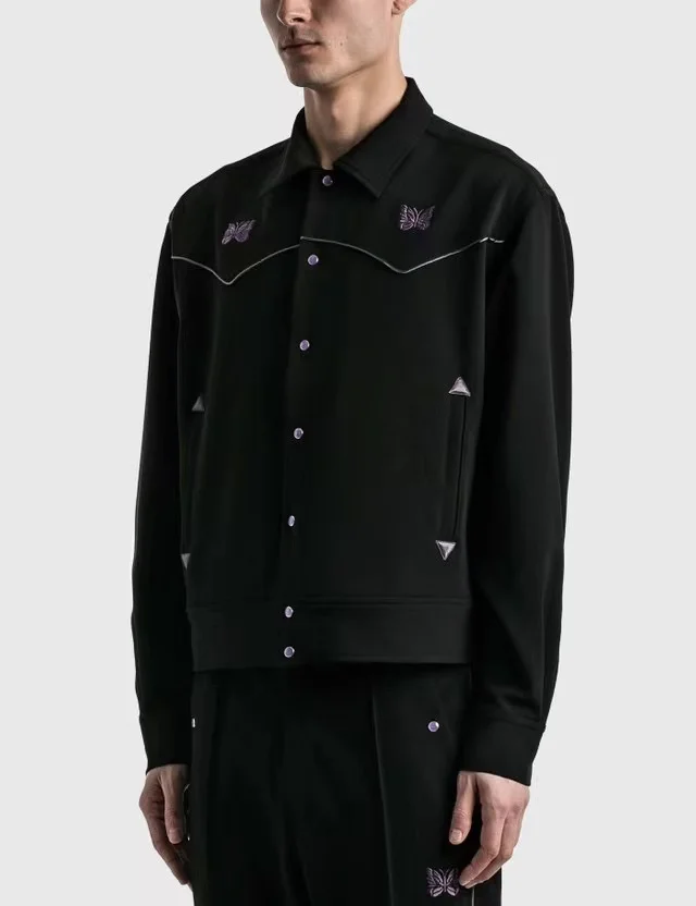 Casual Sle Embroidered Jaet Bla Stitching Tra Japanese Trendy ort Suit Coat Men's Loose Fit Long Sve
Casual Sle Embroidered Jaet Bla Stitching Tra Japanese Trendy ort Suit Coat Men's Loose Fit Long Sve