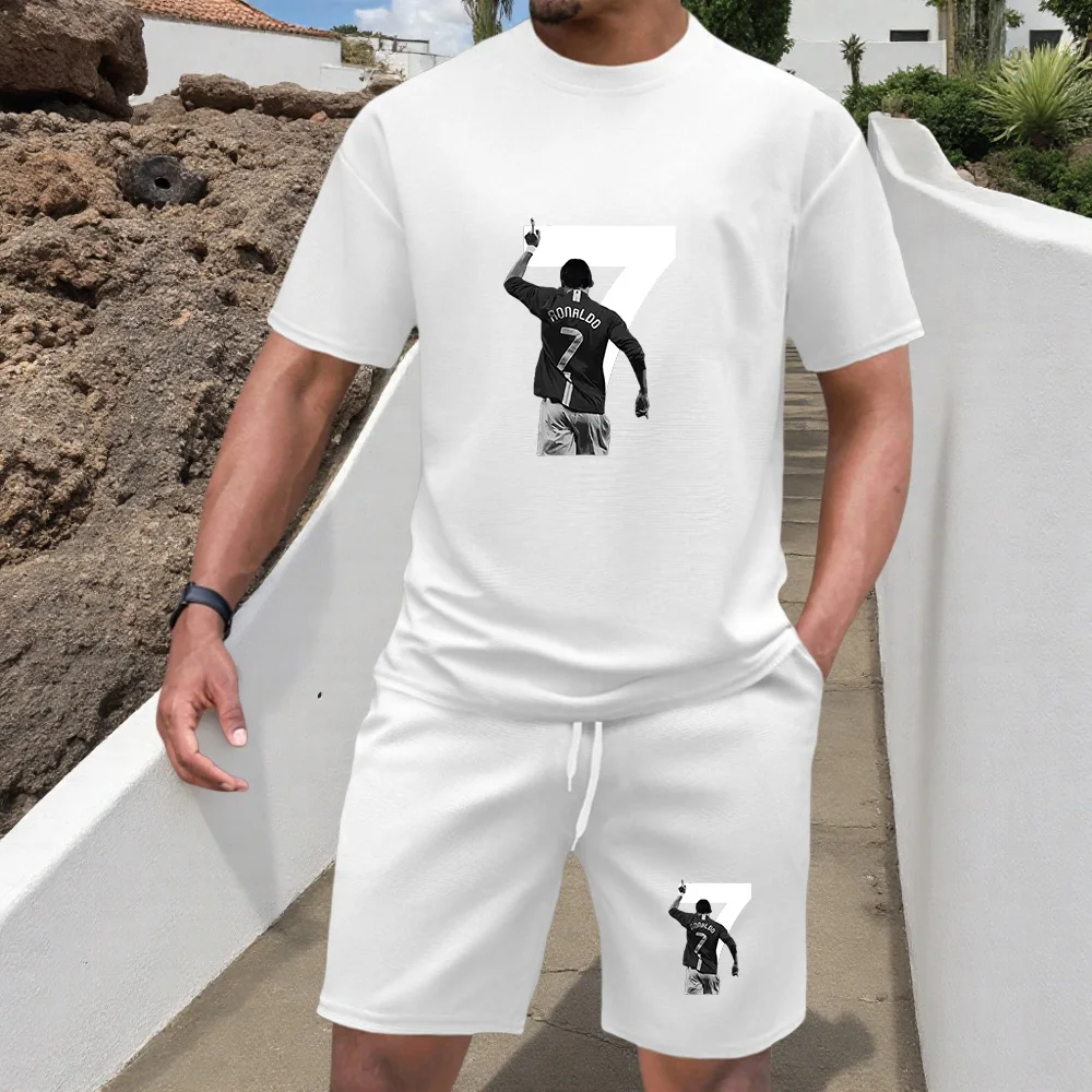 Men's Tracksuit Single Piece Versatile Short-sleeved T-shirt and Sports Short Daily Casual Quality Summer Outdoors Jogging Sport
Men's Tracksuit Single Piece Versatile Short-sleeved T-shirt and Sports Short Daily Casual Quality Summer Outdoors Jogging Sport