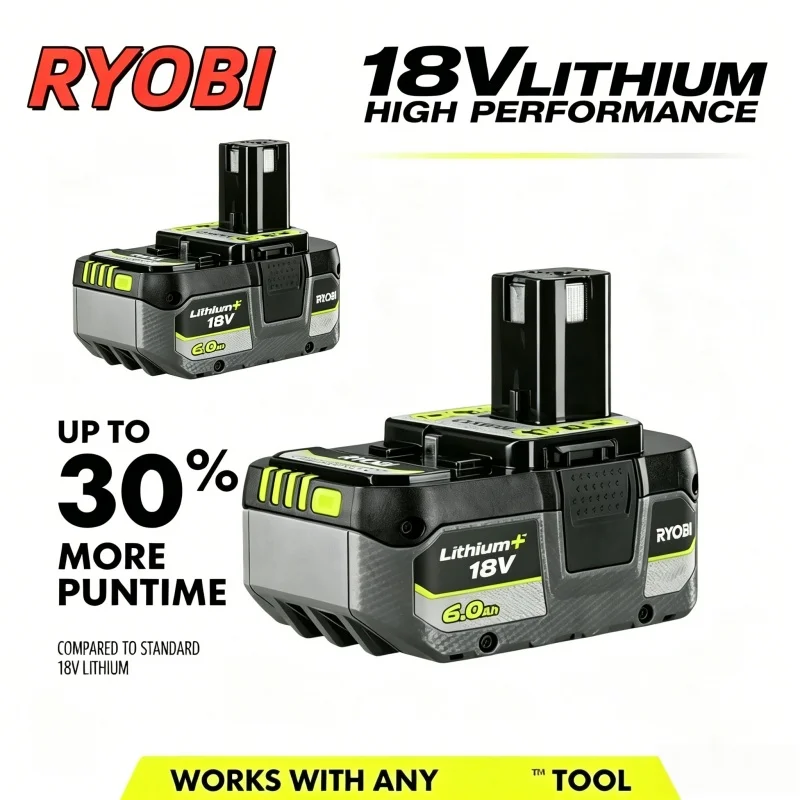 For RYOBI 18V ONE+ Lithium Battery 8.0Ah Compatible with P102 P103 P107 Long Lasting Power for Cordless Drill Garden Tools.
For RYOBI 18V ONE+ Lithium Battery 8.0Ah Compatible with P102 P103 P107 Long Lasting Power for Cordless Drill Garden Tools.
