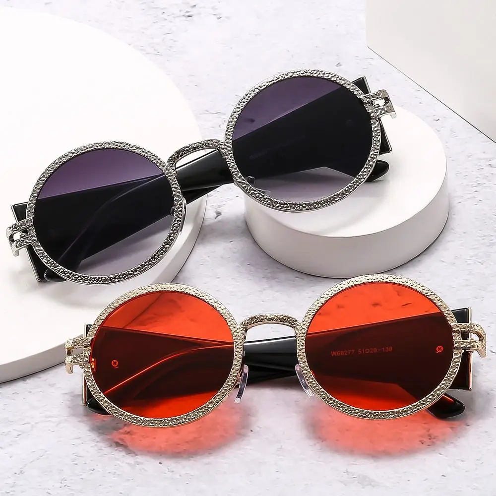 Trendy Round Punk Sunglasses Oval Retro Hip Hop Shades UV Protection Wide Temples Sun Glasses for Women & Men
Trendy Round Punk Sunglasses Oval Retro Hip Hop Shades UV Protection Wide Temples Sun Glasses for Women & Men