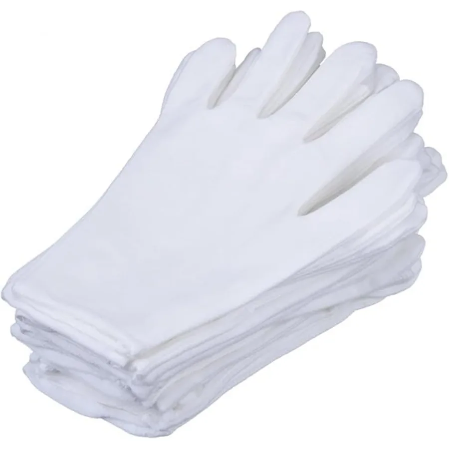 6 Pairs White Cotton Gloves Medium Size 7.5" moisturizing, Film CD/DVD, Dress Jewelers Coin Handling Inspection Gloves - M Medi
6 Pairs White Cotton Gloves Medium Size 7.5" moisturizing, Film CD/DVD, Dress Jewelers Coin Handling Inspection Gloves - M Medi