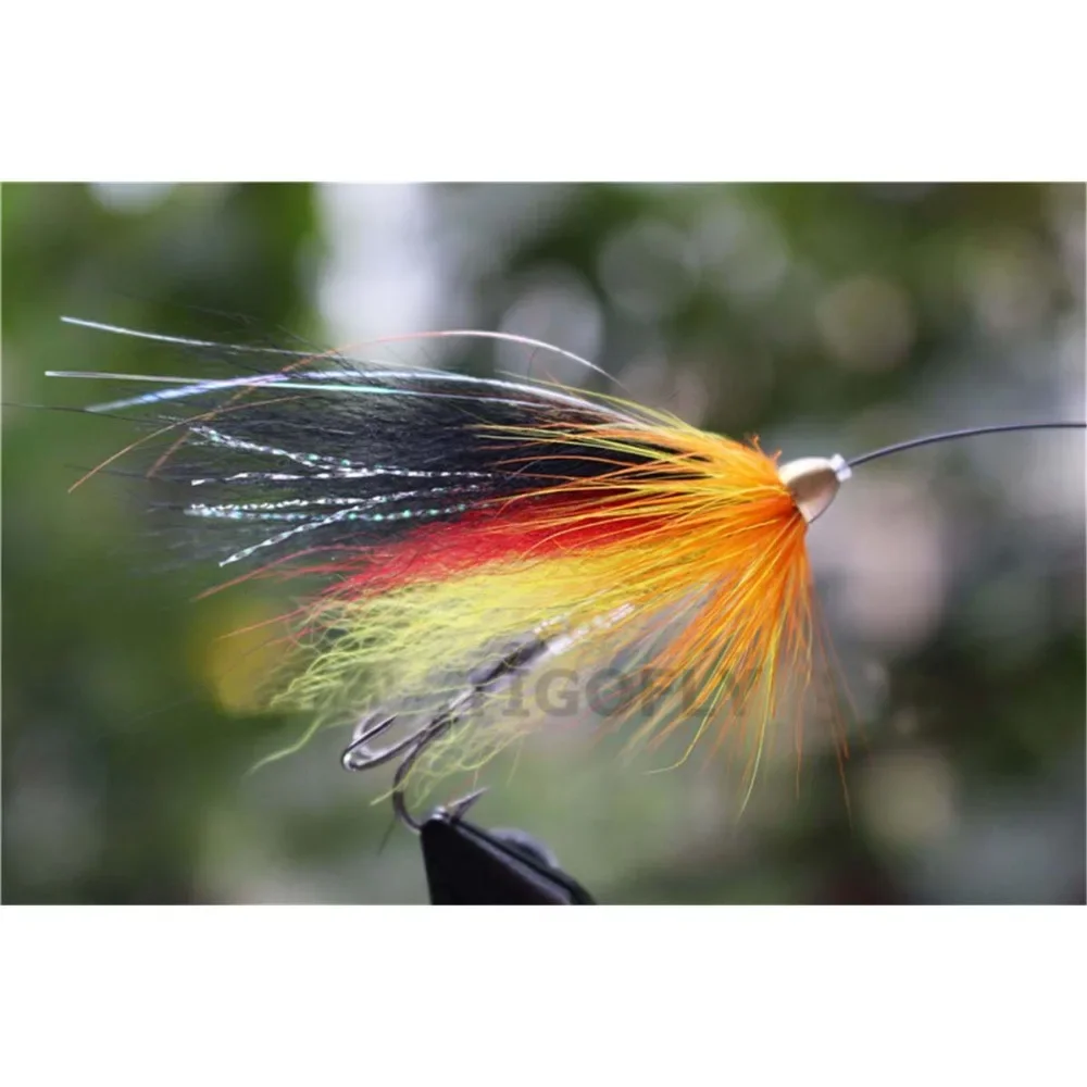 Tigofly 24 pcs/lot Yellow&Black Feather Cone Head Tube Fly Streamer Salmon Trout Steelhead Fly Fishing Flies Lures
Tigofly 24 pcs/lot Yellow&Black Feather Cone Head Tube Fly Streamer Salmon Trout Steelhead Fly Fishing Flies Lures