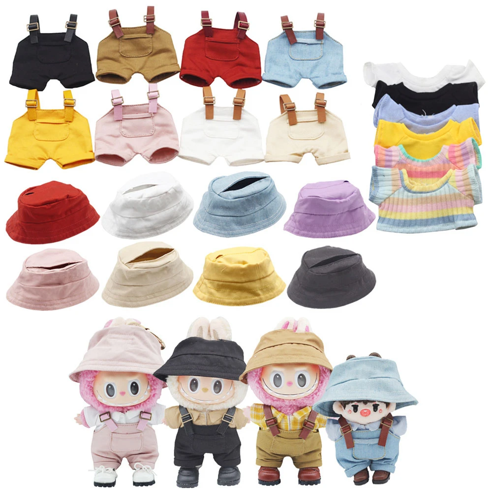 Labubu V1 V2 17cm Mini Doll Clothing Set Accessories Striped Work Pants Hat Cool Handsome Clothing Gifts Toys In Stock
Labubu V1 V2 17cm Mini Doll Clothing Set Accessories Striped Work Pants Hat Cool Handsome Clothing Gifts Toys In Stock