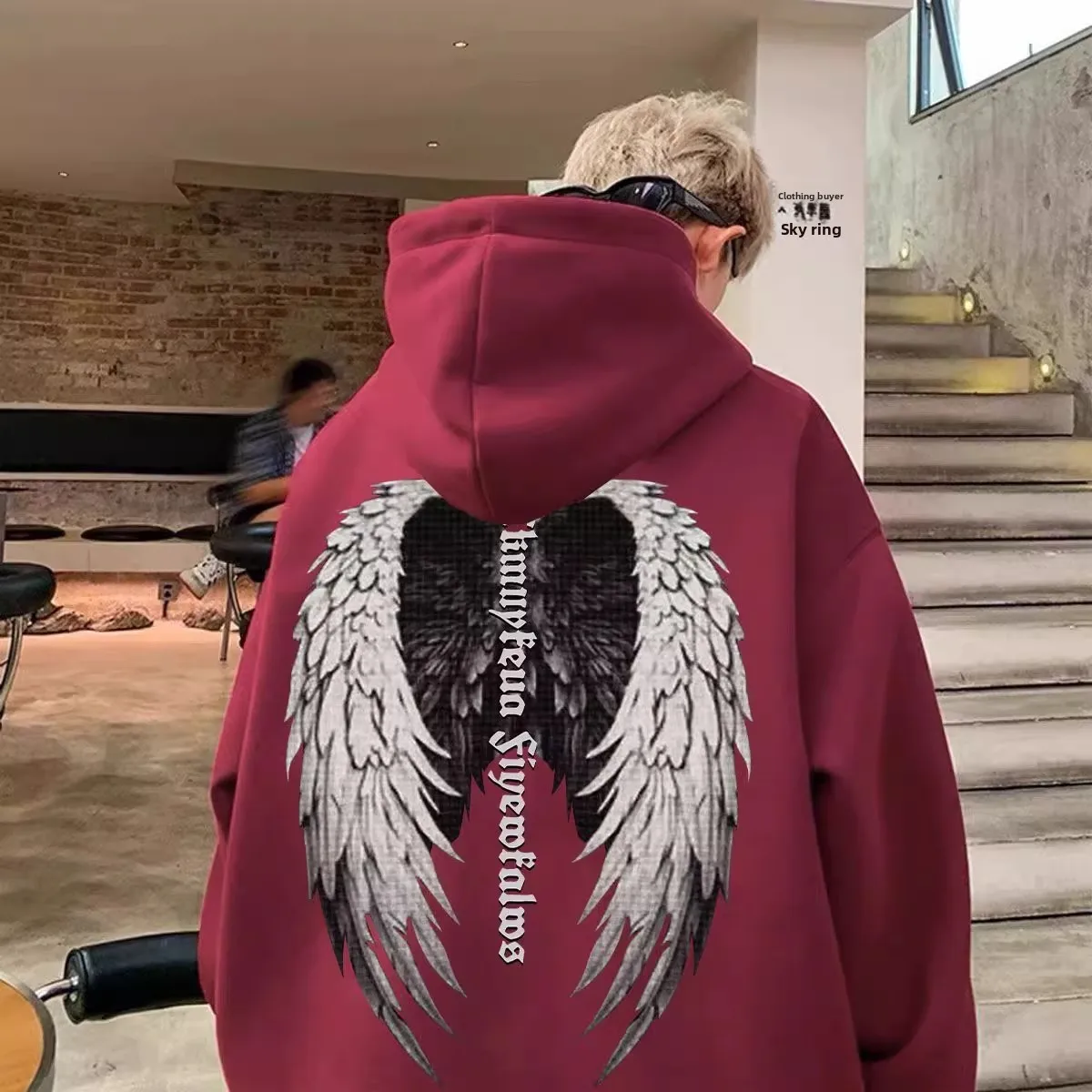 plus Size Angel Wings Printed Hoodie Thickened Fleece Casual Sweatshirt Unisex Autumn Winter Warm Clothing Cotton Polyester
plus Size Angel Wings Printed Hoodie Thickened Fleece Casual Sweatshirt Unisex Autumn Winter Warm Clothing Cotton Polyester