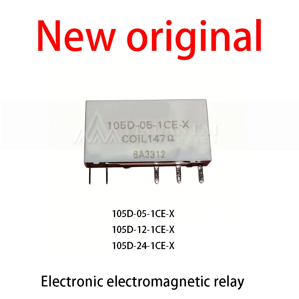 10Pcs/Lot New original 105D-05-1CE-X 105D-12-1CE-X 105D-24-1CE-X Electronic electromagnetic relay
10Pcs/Lot New original 105D-05-1CE-X 105D-12-1CE-X 105D-24-1CE-X Electronic electromagnetic relay