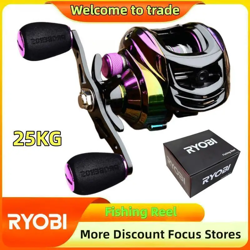 RYOBI Brand-new A Brand New Colorful Metal Fishing Reel with A Maximum Resistance of 25kg and A 7:2:1 Magnetic Brake System
RYOBI Brand-new A Brand New Colorful Metal Fishing Reel with A Maximum Resistance of 25kg and A 7:2:1 Magnetic Brake System