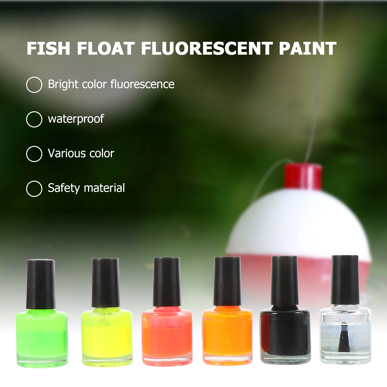 6 Pcs Floating Paint Fishing Baits Fluorescent Paints Camping Lures Waterproof Supply Gift
6 Pcs Floating Paint Fishing Baits Fluorescent Paints Camping Lures Waterproof Supply Gift