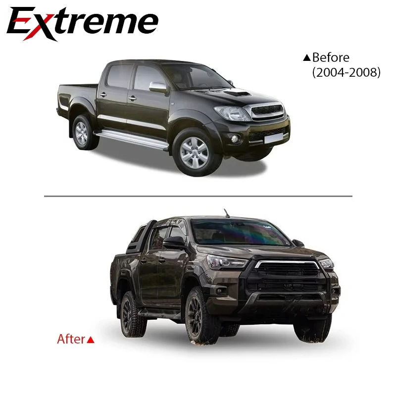 Body Kits for Hilux Vigo 2004-2016 Upgrade to 2020 Rocco Style Conversion Kit Bodykit Body Kit Accessories Facelift
Body Kits for Hilux Vigo 2004-2016 Upgrade to 2020 Rocco Style Conversion Kit Bodykit Body Kit Accessories Facelift