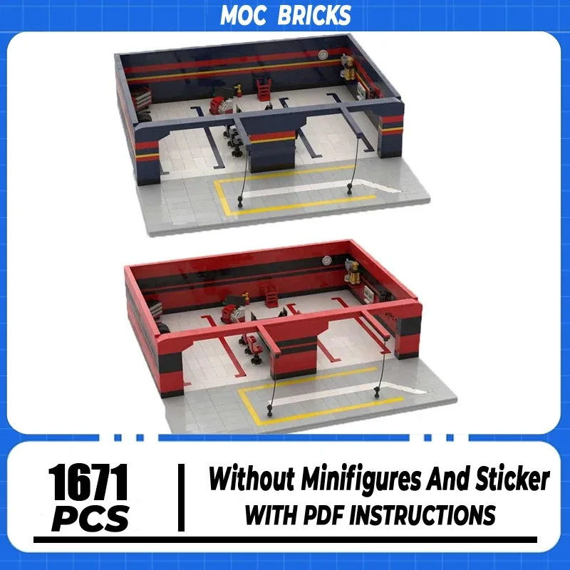 Speed Champions F1 Pitstop and Harage Model Moc Building Blocks Technology Bricks Street View Assembly Holiday Construstion Toy 
Speed Champions F1 Pitstop and Harage Model Moc Building Blocks Technology Bricks Street View Assembly Holiday Construstion Toy