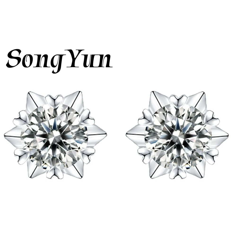 SONGYUN Luxury Jewelry 925 Sterling Silver Earrings D Color VVS1 Moissanite Diamond Wedding Ladies 18K Gold Plated Stud Earrings
SONGYUN Luxury Jewelry 925 Sterling Silver Earrings D Color VVS1 Moissanite Diamond Wedding Ladies 18K Gold Plated Stud Earrings