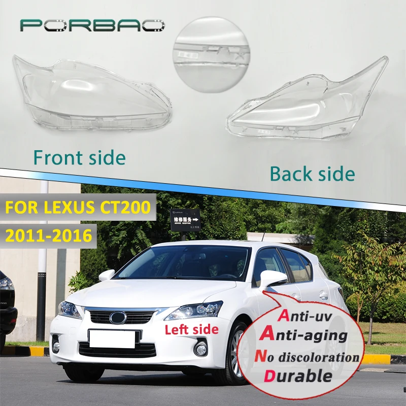 Headlight Headlamp Clear Lens Shell for Lexus CT200 Auto-Shell-Cover 2011-2016 Front Lampshade Transparent Glass Lens Cover DIY
Headlight Headlamp Clear Lens Shell for Lexus CT200 Auto-Shell-Cover 2011-2016 Front Lampshade Transparent Glass Lens Cover DIY