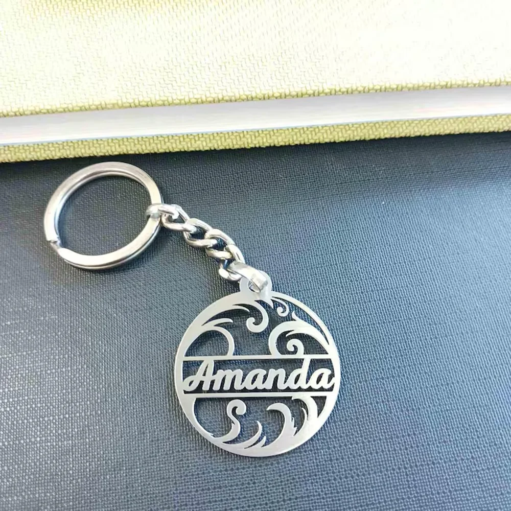 Customized Name Stainless Steel Keychain, Vintage Hollow Round Key Ring, Personal Laser Engrave Text Keycharm, Custom Gift
Customized Name Stainless Steel Keychain, Vintage Hollow Round Key Ring, Personal Laser Engrave Text Keycharm, Custom Gift