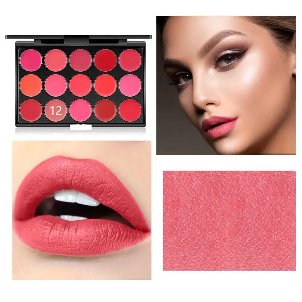 Non-Sticky Cup Matte Lipstick Palette with Mirror Long Lasting Waterproof 15 Color Lip Gloss Palette Beauty Nude Lip Glaze
Non-Sticky Cup Matte Lipstick Palette with Mirror Long Lasting Waterproof 15 Color Lip Gloss Palette Beauty Nude Lip Glaze