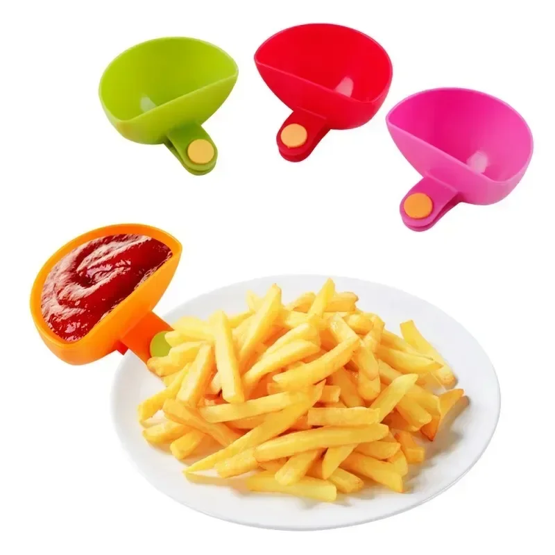 Hot 4Pcs/Set Dip Clip Bowl Dipping Bowl Sauce Holder Assorted Clip Container Dish Plate Tomato Sauce Vinegar Kitchen Gadgets
Hot 4Pcs/Set Dip Clip Bowl Dipping Bowl Sauce Holder Assorted Clip Container Dish Plate Tomato Sauce Vinegar Kitchen Gadgets