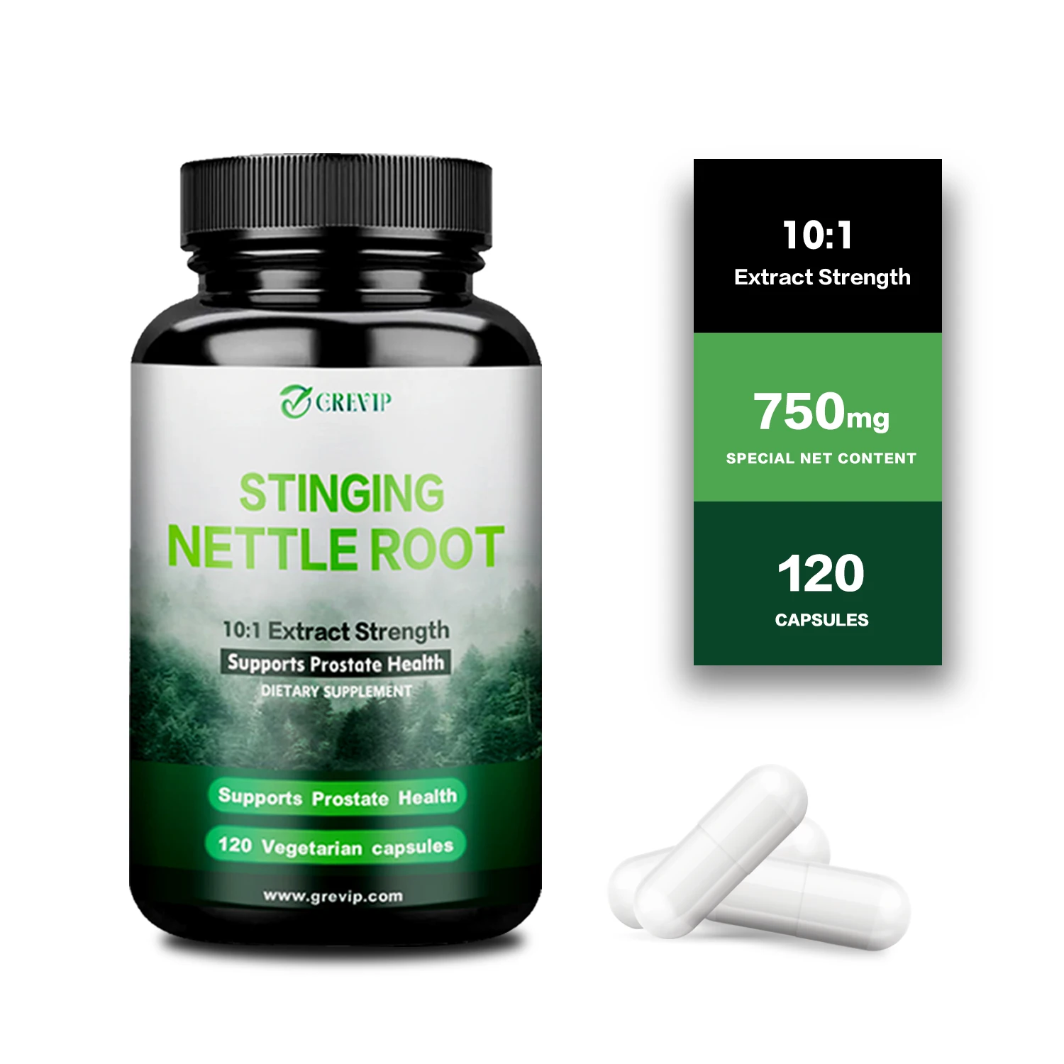 Stinging Nettle Root Extract Capsules - Promotes Prostate Health, Urinary Tract Support - Non-GMO, Gluten FreeSupplements
Stinging Nettle Root Extract Capsules - Promotes Prostate Health, Urinary Tract Support - Non-GMO, Gluten FreeSupplements