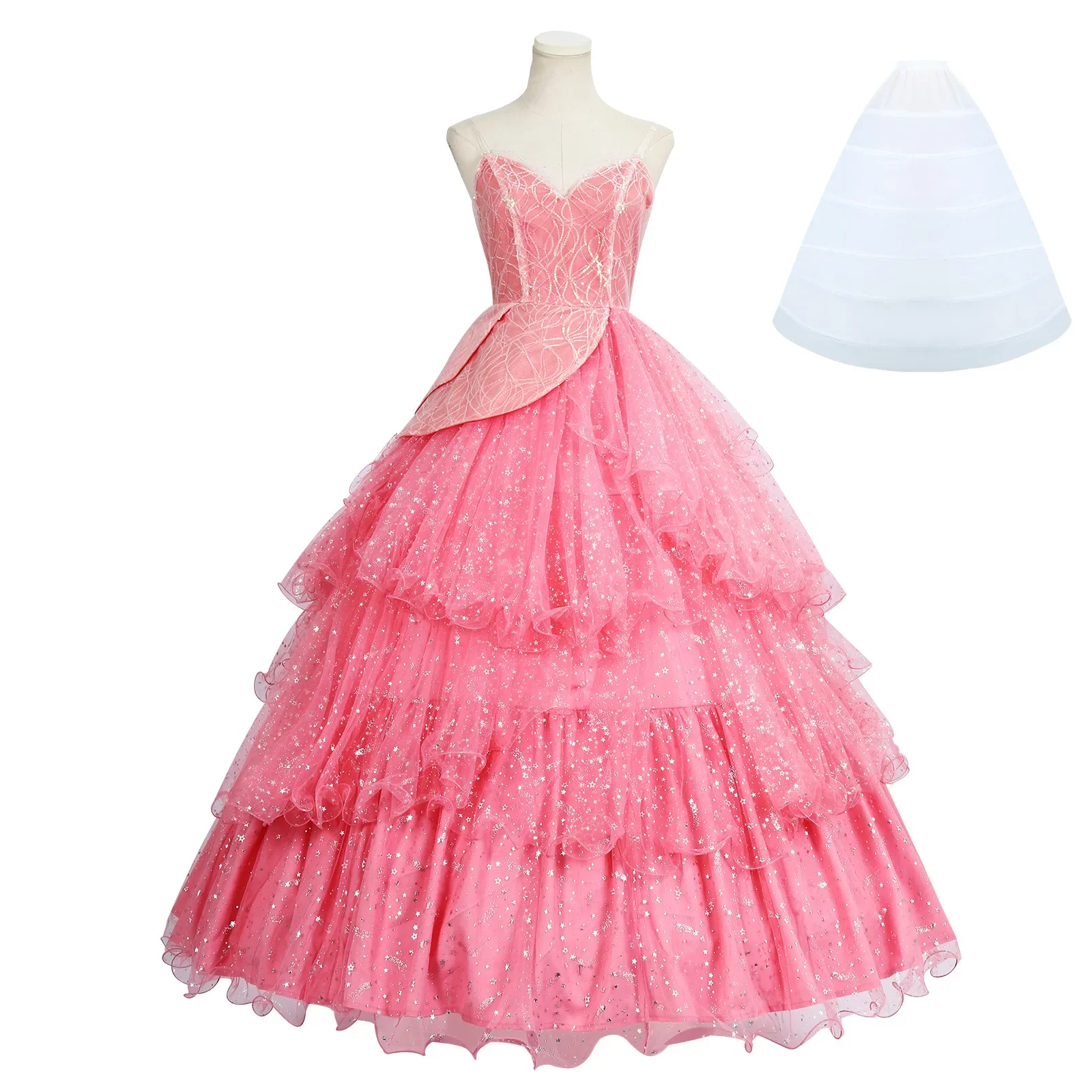 Glinda Wicked Cosplay Costume Disguise for Adult Women Pink Dress Roleplay Female Dresses Fantasy Outfit Halloween Carnival Suit
Glinda Wicked Cosplay Costume Disguise for Adult Women Pink Dress Roleplay Female Dresses Fantasy Outfit Halloween Carnival Suit