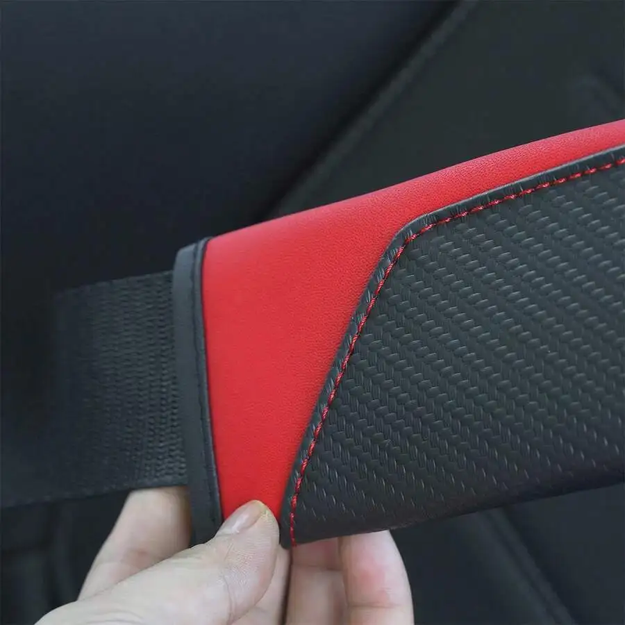 4pcs Carbon Fiber Faux Leather Car Interior Set Steering Wheel Cover Armrest Pad Seat Belt Pads
4pcs Carbon Fiber Faux Leather Car Interior Set Steering Wheel Cover Armrest Pad Seat Belt Pads