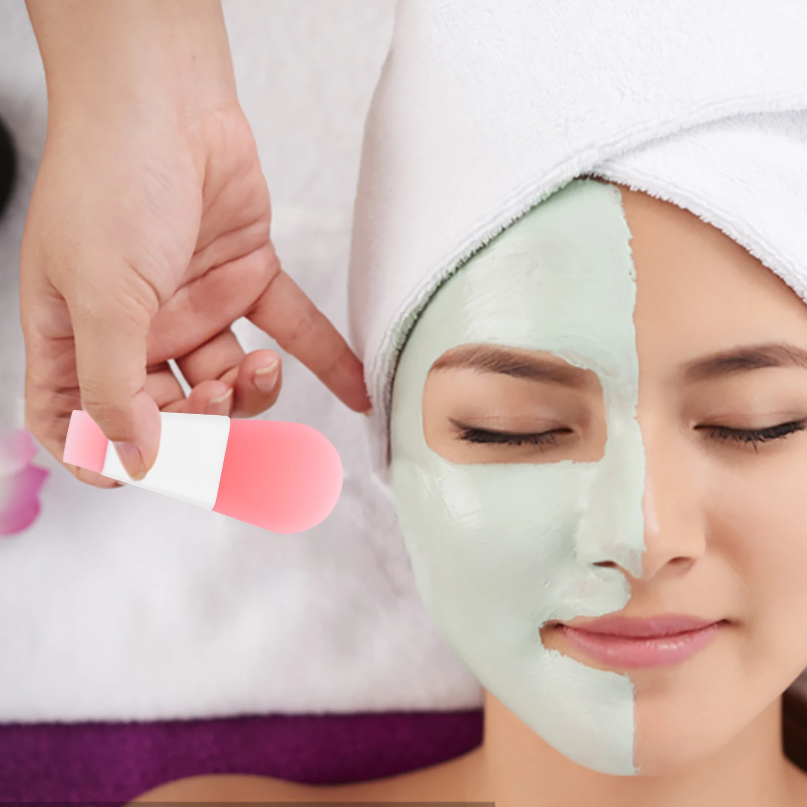 9pcs Silicone Face Mask Brush Mini Cream Scoop Black Half Transparent Red H held Facial Mud Applicator Beauty Tools Portable
9pcs Silicone Face Mask Brush Mini Cream Scoop Black Half Transparent Red H held Facial Mud Applicator Beauty Tools Portable