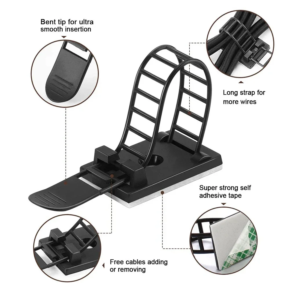 Adjustable Cable Organizer, Power Cord Cable Tie, Self Adhesive Fixed Holder, Mouse Keyboard Cable clamp, 5 Pcs, 10 Pcs, 20 Pcs
Adjustable Cable Organizer, Power Cord Cable Tie, Self Adhesive Fixed Holder, Mouse Keyboard Cable clamp, 5 Pcs, 10 Pcs, 20 Pcs