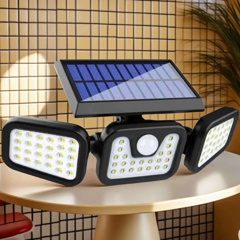 STONEGO Солнечный садовый светильник 74LED с тройной головкой, водонепроницаемый уличный настенный светильник с датчиком тела, идеально подходит для уличного и домашнего использования
STONEGO Солнечный садовый светильник 74LED с тройной головкой, водонепроницаемый уличный настенный светильник с датчиком тела, идеально подходит для уличного и домашнего использования
