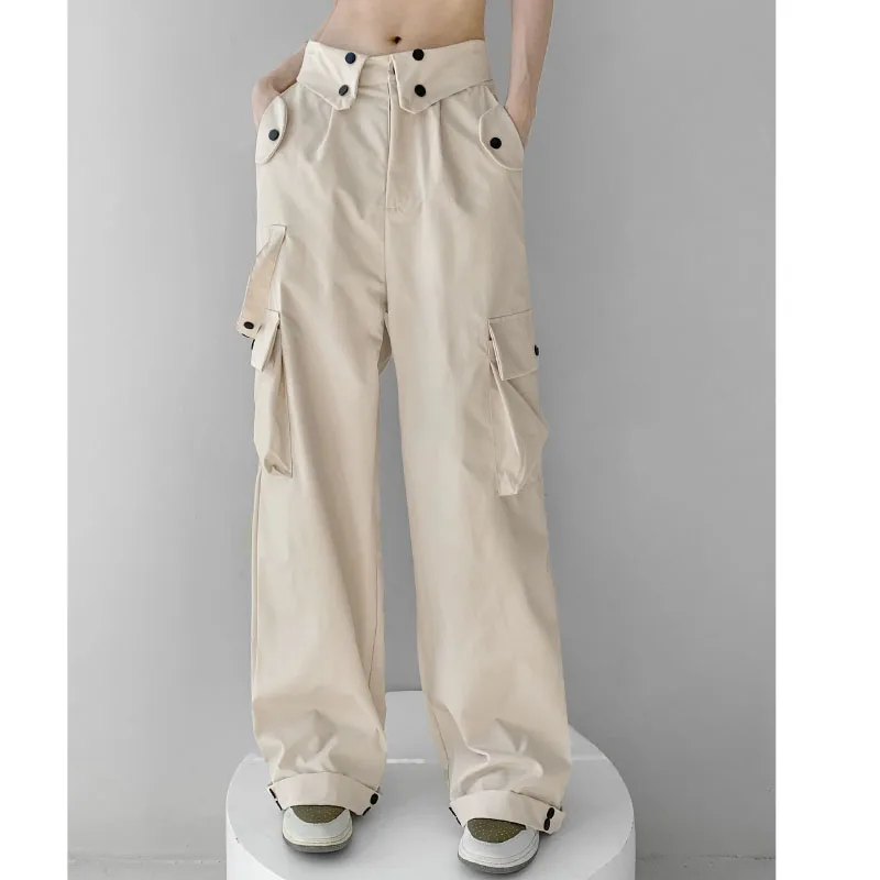 Korean Fashion Baggy Y2k Trousers Pocket Design Vintage Cargo Pants Pure Color High Waist Slim Pants For Woman
Korean Fashion Baggy Y2k Trousers Pocket Design Vintage Cargo Pants Pure Color High Waist Slim Pants For Woman