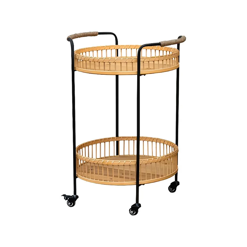 American rural retro bamboo woven round small coffee table living room side balcony round
American rural retro bamboo woven round small coffee table living room side balcony round