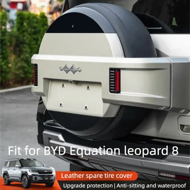 Car Leather Spare Tire Cover Fit For BYD Equation Leopard 8 Modified Car Rear Tailgate Rear Hanging Tire Protection Cover
Car Leather Spare Tire Cover Fit For BYD Equation Leopard 8 Modified Car Rear Tailgate Rear Hanging Tire Protection Cover