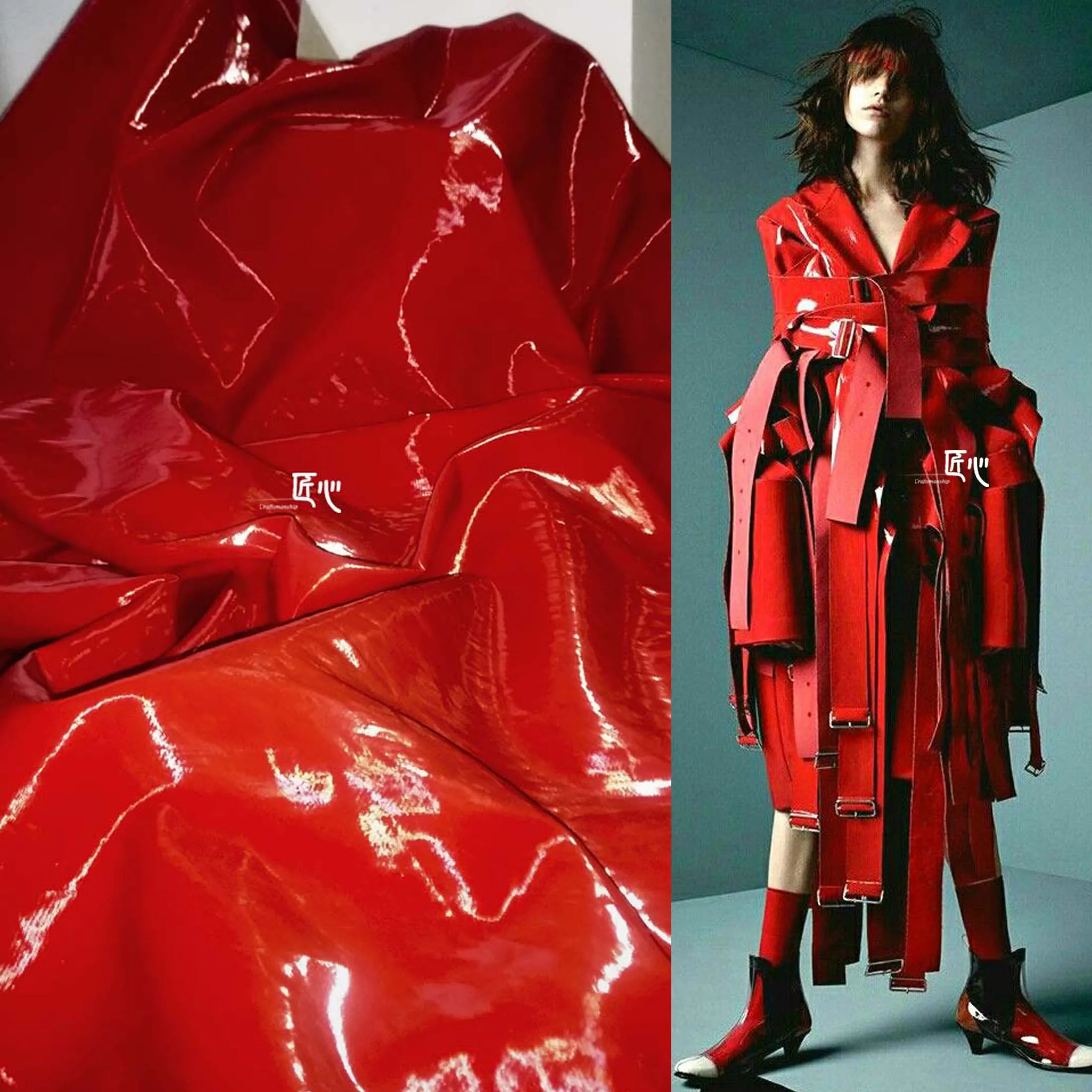 Luminous Red Leather Non-Elastic Memory Smooth Mirror Suit Coat Coat Designer Fabric
Luminous Red Leather Non-Elastic Memory Smooth Mirror Suit Coat Coat Designer Fabric