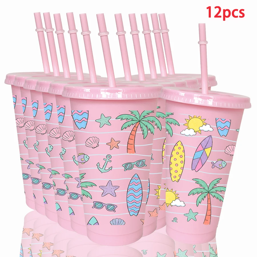 12pcs/pack Beach Coconut Trees Pattern 26oz Colored Plastic Party Cold Cups for Back-to-school Birthday Gifts
12pcs/pack Beach Coconut Trees Pattern 26oz Colored Plastic Party Cold Cups for Back-to-school Birthday Gifts