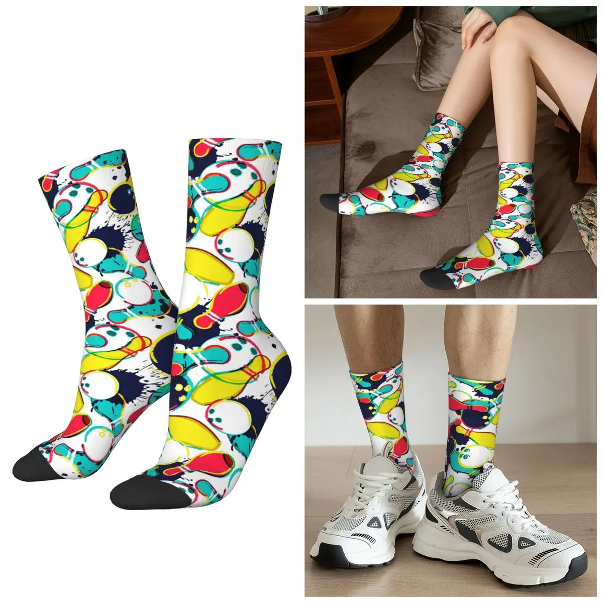 Носки для боулинга с мультяшным рисунком на все сезоны, спортивные носки средней длины в стиле Харадзюку, забавные носки для мужчин и женщин, подарки на День святого Валентина
Носки для боулинга с мультяшным рисунком на все сезоны, спортивные носки средней длины в стиле Харадзюку, забавные носки для мужчин и женщин, подарки на День святого Валентина