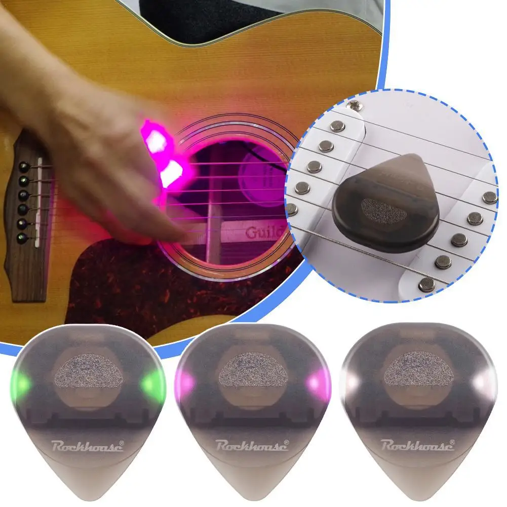 LED Glowing Guitar Pick Food-Grade Plastic Guitar Touch Luminous Pick Musical Stringed Instrument Glowing Guitar Accessories
LED Glowing Guitar Pick Food-Grade Plastic Guitar Touch Luminous Pick Musical Stringed Instrument Glowing Guitar Accessories