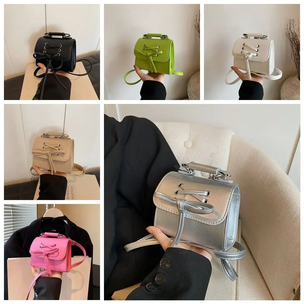 Cute PU Leather Bowknot Shoulder Bag with Handle Korean Style Silver Square Bag Solid Color Purse Bow Crossbody Bag Women
Cute PU Leather Bowknot Shoulder Bag with Handle Korean Style Silver Square Bag Solid Color Purse Bow Crossbody Bag Women