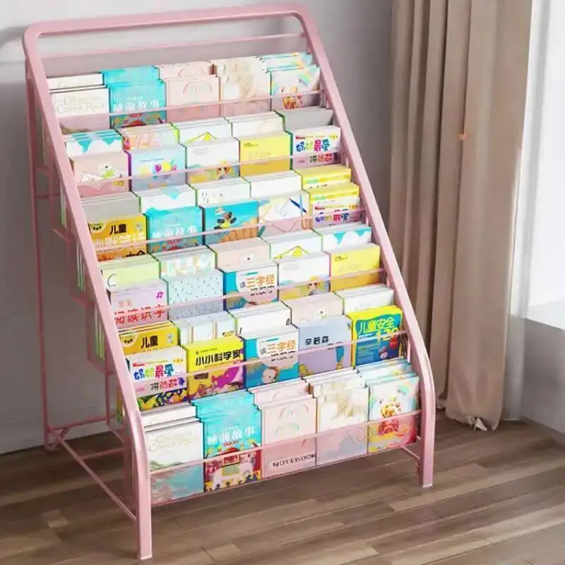 Living Children Bookcases Aesthetic Room Furniture Storage Cabinet Type Book Magazine Rack Estanteria Habitacion Iron Shelf Home 
Living Children Bookcases Aesthetic Room Furniture Storage Cabinet Type Book Magazine Rack Estanteria Habitacion Iron Shelf Home