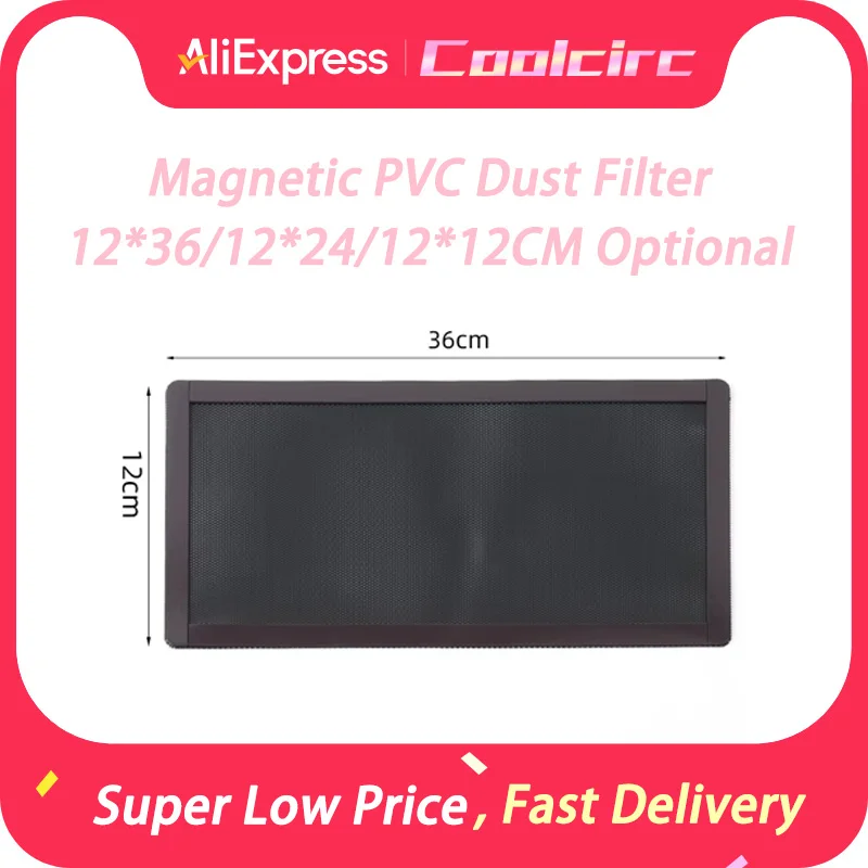 Coolcirc 12*12 см, 12*24 см, 12*36 см – магнитный пылезащитный фильтр из ПВХ для корпуса ПК, сетка для вентилятора компьютерного кулера, защита от пыли
Coolcirc 12*12 см, 12*24 см, 12*36 см – магнитный пылезащитный фильтр из ПВХ для корпуса ПК, сетка для вентилятора компьютерного кулера, защита от пыли