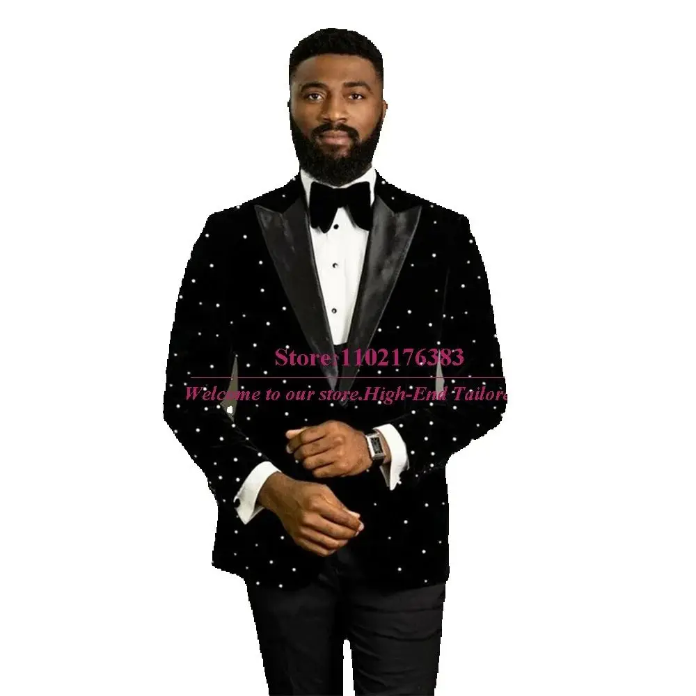 Luxury Groom Wedding Suits Slim Fit White Pearls Single Breasted Blazer Formal Men Prom Party 3 Pieces Male Fashion Tuxedo 2025
Luxury Groom Wedding Suits Slim Fit White Pearls Single Breasted Blazer Formal Men Prom Party 3 Pieces Male Fashion Tuxedo 2025