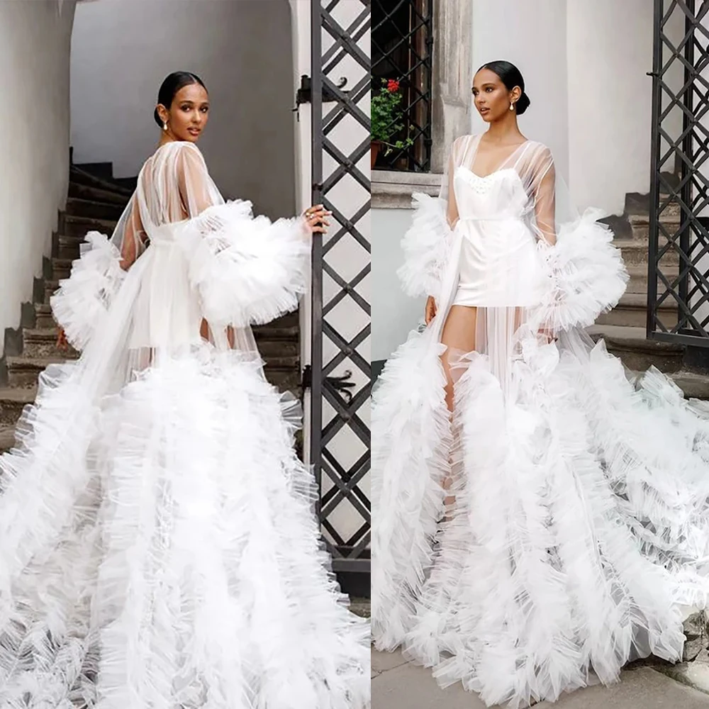 Puffy Tulle White Prom Maternity Dress Robes For Photo Shoot Baby Shower Sheer Boudoir Honeymoon Wedding Photography
Puffy Tulle White Prom Maternity Dress Robes For Photo Shoot Baby Shower Sheer Boudoir Honeymoon Wedding Photography