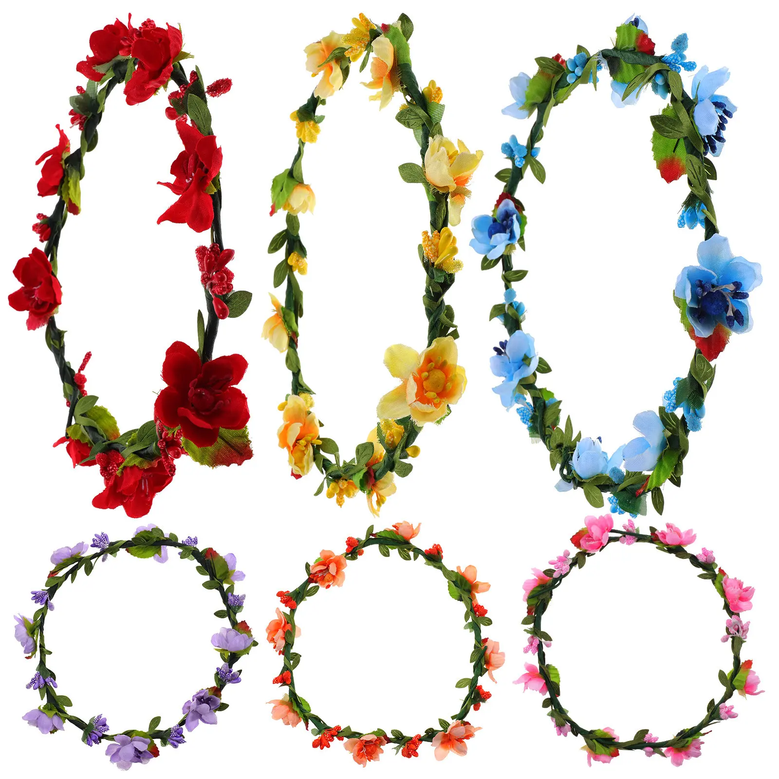 6Pcs Floral Plum Blossom Wreath Hairband Bride Flower Crown Headpiece Wedding Party Bridal Hair Accessories Wreath Headband
6Pcs Floral Plum Blossom Wreath Hairband Bride Flower Crown Headpiece Wedding Party Bridal Hair Accessories Wreath Headband