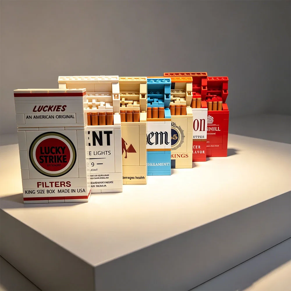MOC Collect Brand Cigarette Box Smoke Suit Building Blocks Bricks Creative Set Give As Festival Party Gifts
MOC Collect Brand Cigarette Box Smoke Suit Building Blocks Bricks Creative Set Give As Festival Party Gifts