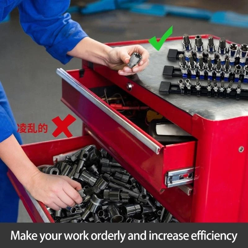 ABS Plastic Detachable End Cap Socket Holder for Mechanics Work - Durable Storage Solution for Tools And Hardware
ABS Plastic Detachable End Cap Socket Holder for Mechanics Work - Durable Storage Solution for Tools And Hardware