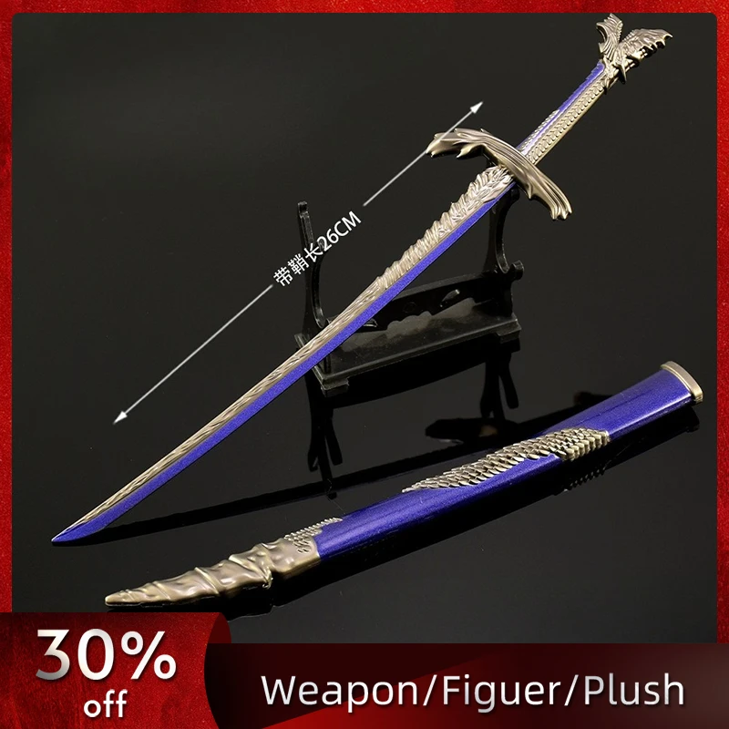 26cm/10.24in Samurai Sword Game Peripherals Medieval Weapon Props Toy Sports Boyfriend Gift Collectible Desk Ornaments Toys
26cm/10.24in Samurai Sword Game Peripherals Medieval Weapon Props Toy Sports Boyfriend Gift Collectible Desk Ornaments Toys