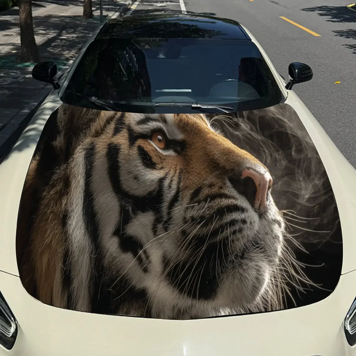Tiger Overlook Car Hood Sticker PVC Self Waterproof Stick, Striking Auto Exterior Accessories Decor Protect Gift for Car Lover
Tiger Overlook Car Hood Sticker PVC Self Waterproof Stick, Striking Auto Exterior Accessories Decor Protect Gift for Car Lover