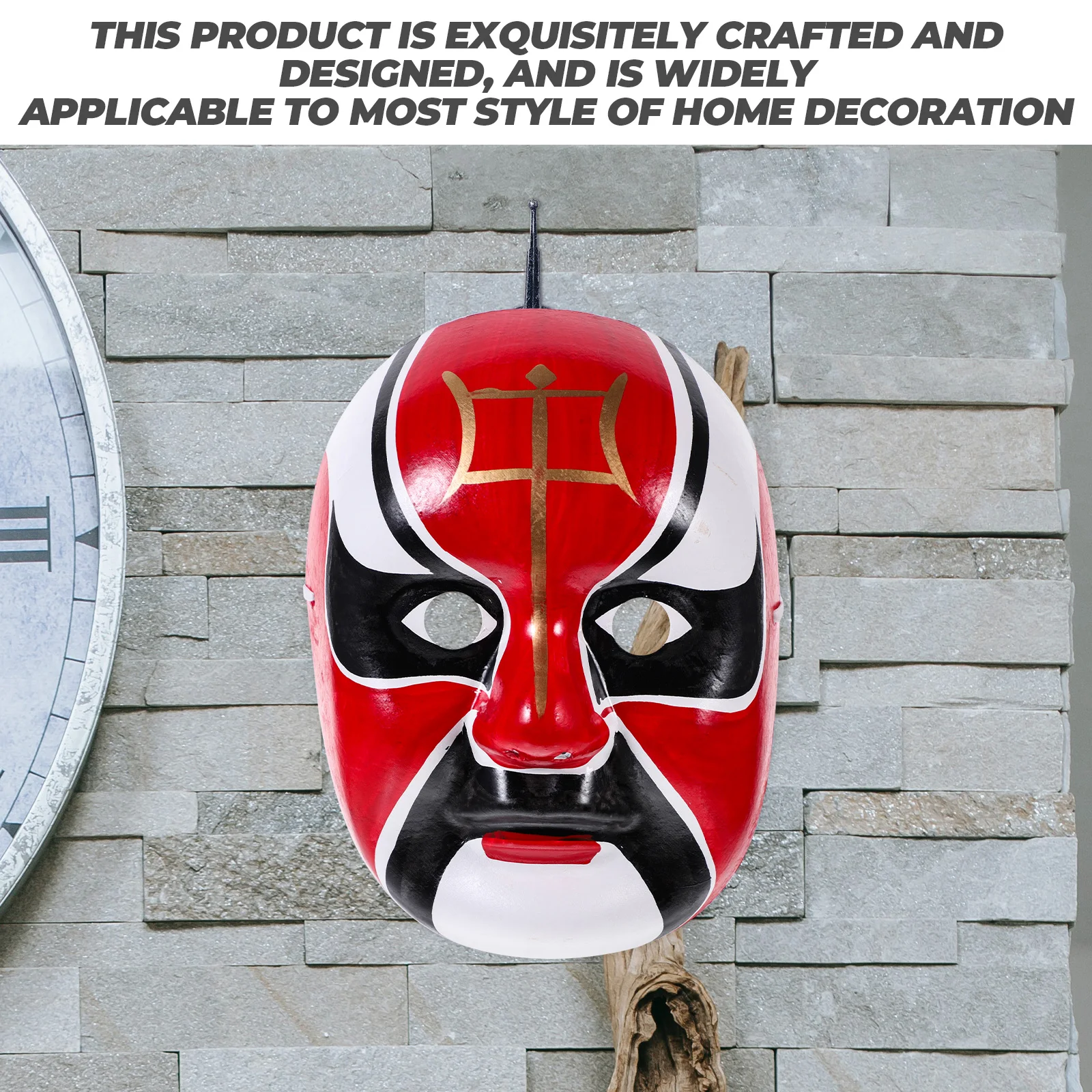 1pc Chinese Opera Decoration Wear-Resistant Party Chinese Opera Mask Halloween Prop Decorative Mask Home Decor Accessory
1pc Chinese Opera Decoration Wear-Resistant Party Chinese Opera Mask Halloween Prop Decorative Mask Home Decor Accessory