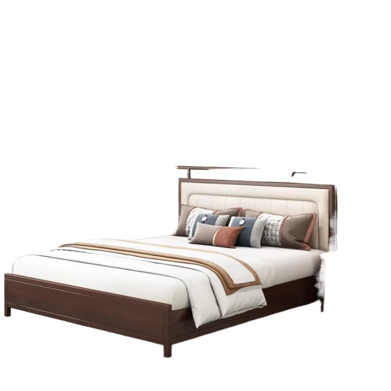 New Chinese-style ash wood solid wood bed 1.5m 1.8m wedding bed double modern simple soft bed bedroom furniture
New Chinese-style ash wood solid wood bed 1.5m 1.8m wedding bed double modern simple soft bed bedroom furniture